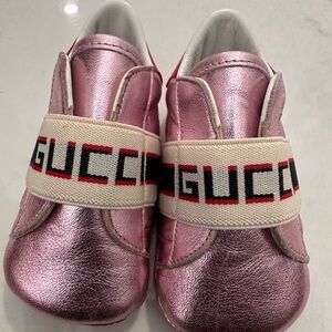 Gucci Ace Leather baby shoes